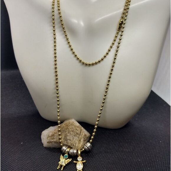 Peridot and crystal Gemstone necklace - Picture 1 of 2